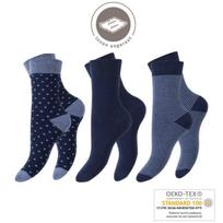 Frotinės termo kojinės moterims Footstar Thermo 60003, mėlynos, 3 poros