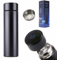 Termo puodelis smart LED, 500ml., juodas