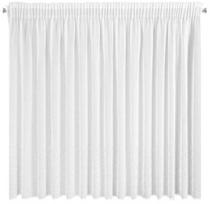 dienine uzuolaida balta - Dieninės užuolaidos Eurofirany Kleo, baltos, 350 cm x 145 cm - 1 nuotrauka