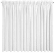 dienine uzuolaida balta - Dieninės užuolaidos Eurofirany Kleo, baltos, 350 cm x 145 cm - 3 nuotrauka