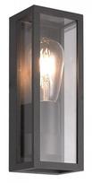 Sieninis lauko šviestuvas Su-Ma Porto M1976, 15W, E27, IP65, juodas, 9.5 cm x 26.5 cm