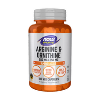 now foods arginine 500 mg - NOW Arginine Ir Ornithine 100 Veg. Kapsulių - 2 nuotrauka