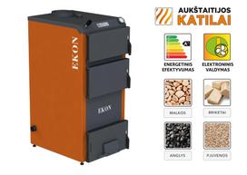 kieto kuro katilai - Kieto kuro katilas EKON, apatinio degimo, 10kW - 1 nuotrauka