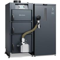 Granulinis katilas Kamen PELLET Kompakt 20kW, 5 klasė, 260l granulių talpa