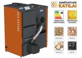 katilo degiklis - Granulinis katilas PELLET UNI 26 kW  su rotac. 26 kW degikliu, sraigtu, 320 l met. bunkeriu - 1 nuotrauka
