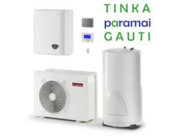 Šilumos siurblys Oras-Vanduo Ariston Nimbus, Flex, 90 S Net 14 kW Φ3, su 180 (177 l) vandens šildytuvu ir Wi-Fi