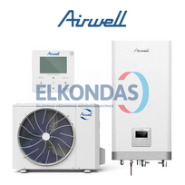 Airwell Wellea split šilumos siurblys oras-vanduo AW-WHPSA0406-N91/AW-YHPSA06-H91 (-25°C)