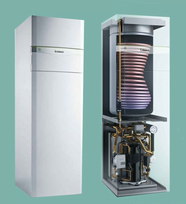 Šilumos siurblys oras/vanduo Vaillant šilumos siurblys su 175 l talpa flexo therm VWF 88/4 3 fazių