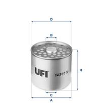 Degalų filtras UFI 24.360.00