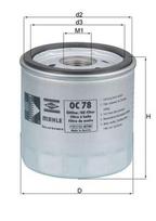 Alyvos filtras KNECHT OC 78