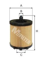 Alyvos filtras MFILTER TE 615