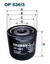 Alyvos filtras FILTRON OP 636/3