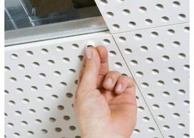 Plokštė gipso kartono Knauf CLEANEO UFF, luboms, akustinė (įv.perforacija)
