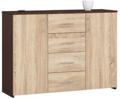 komoda akord - Komoda Akord K45, sonoma ąžuolo/tamsaus ąžuolo, 30 cm x 110 cm x 80 cm - 1 nuotrauka