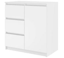 Komoda Top E Shop 5904507205379, balta, 80 cm x 40 cm x 75 cm