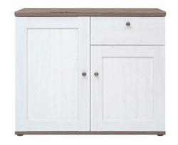 d1s - Komoda Stockholm KOM2D1S, ąžuolo/balta, 103 cm x 43 cm x 88 cm - 1 nuotrauka