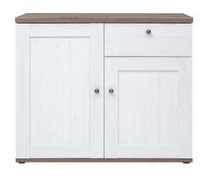 d1s - Komoda Stockholm KOM2D1S, ąžuolo/balta, 103 cm x 43 cm x 88 cm - 2 nuotrauka