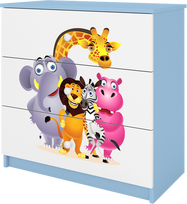 Mėlyna Komoda babydreams zoo