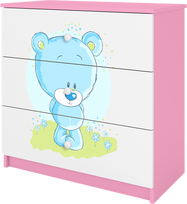 rozinis meskiukas - Rožinė Komoda babydreams meškiukas - 2 nuotrauka