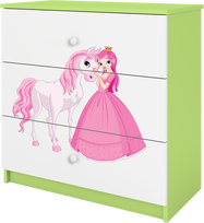 Žalia Komoda babydreams princesė