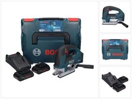akumuliatorinis tiesinis pjuklas - Bosch GST 18V-155 BC 18 V 135 mm (06015B1002) + 2x ProCORE baterija 4,0 Ah + įkroviklis + L-Boxx - 1 nuotrauka