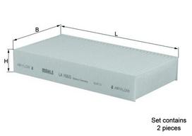 Salono filtras KNECHT LA 168/S