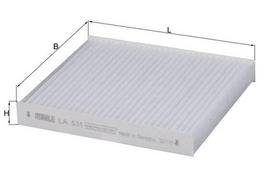 Salono filtras KNECHT LA 531