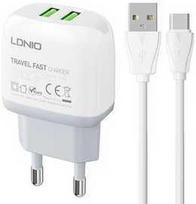 LDNIO A2219 2USB + USB-C laidas