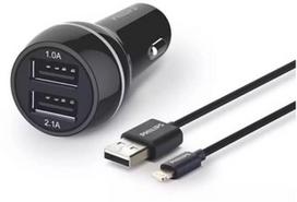 Philips, Lightning/2 x USB, juoda, 15.5 W