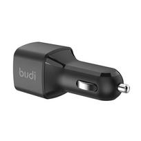 automobiline krovikle - Budi 065R, 2x USB-C, PD 60W (juodas) - 2 nuotrauka