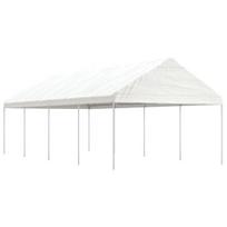 Pavėsinė vidaXL, 8,92x4,08x3,22 m, balta