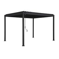 pavesine 3x3 - Lauko pavėsinė Home4you Mirador-88, 3x3,6x2,4, pilka - 1 nuotrauka