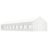 Pavėsinė vidaXL, 20,07x4,08x3,22 m, balta