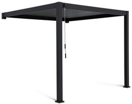 Pavėsinė Pergola Premium Wall 3x3 montuojama prie sienos, pilka