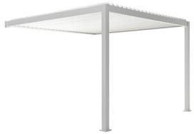 Pavėsinė Pergola Premium Wall 3x3 montuojama prie sienos, balta