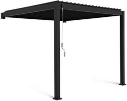 Pavėsinė Pergola Premium Wall 3x3 Anthracite, montuojama prie sienos