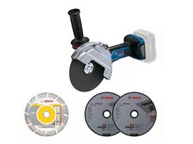 akumuliatorinis kampinis slifuoklis - Akumuliatorinis kampinis šlifuoklis Bosch GWS 18V-180 PC, 18 V, be akumuliatoriaus ir įkroviklio - 1 nuotrauka