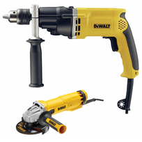 kampine smuginis - D21805 DeWALT 770 W smūginis gręžtuvas + DWE4207 1000W 125mm kampinis šlifuoklis - 1 nuotrauka