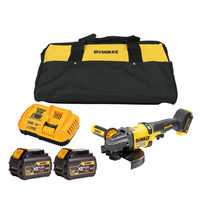 kampinis slifuoklis 180 - DCG440T2 DeWALT FLEXVOLT 54V 180 mm kampinis šlifuoklis (2x6.0 Ah) - 1 nuotrauka