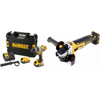 dewalt 18v kampinis - DCD996P2 DeWALT 18V akumuliatorinis suktuvas - gręžtuvas + DCG405N 18V kampinis šlifuoklis - 1 nuotrauka