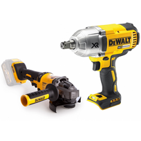 verzliasukis dewalt - DCG414N DeWALT FLEXVOLT 54V kampinis šlifuoklis + DCF899N 18V smūginis veržliasukis - 1 nuotrauka