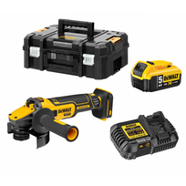 18v dewalt - DCG409P1 DeWALT 18V FLEXVOLT Advantage kampinis šlifuoklis (1x5.0 Ah) - 1 nuotrauka