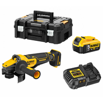 dewalt 18v kampinis - DCG416VSP1 DeWALT 18V FLEXVOLT Advantage kampinis šlifuoklis (1x5.0 Ah) - 1 nuotrauka