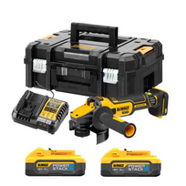 18v dewalt - DCG409H2T DeWALT 18V FLEXVOLT Advantage kampinis šlifuoklis (2x5.0 Ah) - 1 nuotrauka