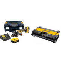 dewalt radija - DCG405P2 DeWALT kampinis šlifuoklis + DWST1-75663 radijo grotuvas - 1 nuotrauka