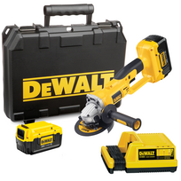 36v ah - DC415M2 DeWALT 36V kampinis šlifuoklis (2x4.0 Ah) - 1 nuotrauka