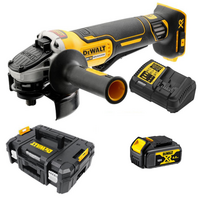 18v dewalt - DCG406M1T DeWALT 18V kampinis šlifuoklis (1x4.0 Ah) - 1 nuotrauka
