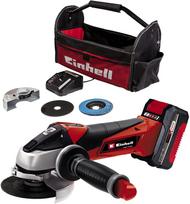 Akumuliatorinis kampinis šlifuoklis TC-AG 18/115 Li Kit, 18V, 1x4Ah, 4431134 EINHELL