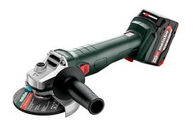 Akumuliatorinis kampinis šlifuoklis W 18 L 9-125 18V (2x5,2Ah) 602247510 METABO