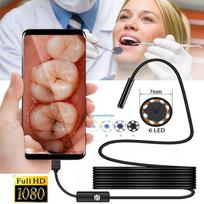 7 mm 6LED 1080P HD skaitmeninis odontologo endoskopas, vandeniui atsparus boreskopas, tikrinimo USB kamera, skirta Andorid telefono dantų veidrodžiui